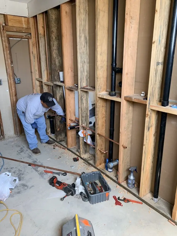 Commercial rough-in plumbing for Water Heater Replacement in Ballpark
